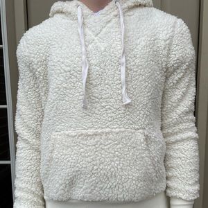 Hippie Rose Wool Pullover Hoodie